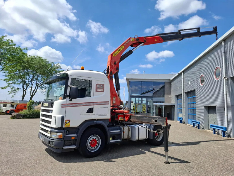 Scania 124G-420 / RETARDER / PALFINGER PK32080 / DOUBLE TANK / AIRCO / GOOD CONDITION / MANUAL / EURO-3 / 2004 - Kraanwagen: afbeelding 2 Scania 124G-420 / RETARDER / PALFINGER PK32080 / DOUBLE TANK / AIRCO / GOOD CONDITION / MANUAL / EURO-3 / 2004 - Kraanwagen: afbeelding 2