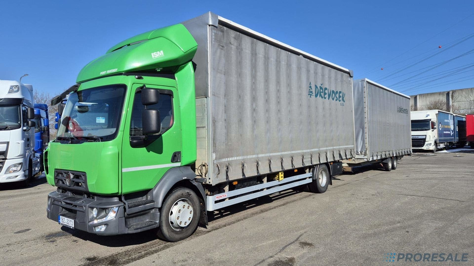 RENAULT MIDLUM 250.14 MDA3C valník s plachtou - prodejné jen s přívěsem AGADOS P0457 - cena je za celou soupravu - Schuifzeilen vrachtwagen: afbeelding 2 RENAULT MIDLUM 250.14 MDA3C valník s plachtou - prodejné jen s přívěsem AGADOS P0457 - cena je za celou soupravu - Schuifzeilen vrachtwagen: afbeelding 2