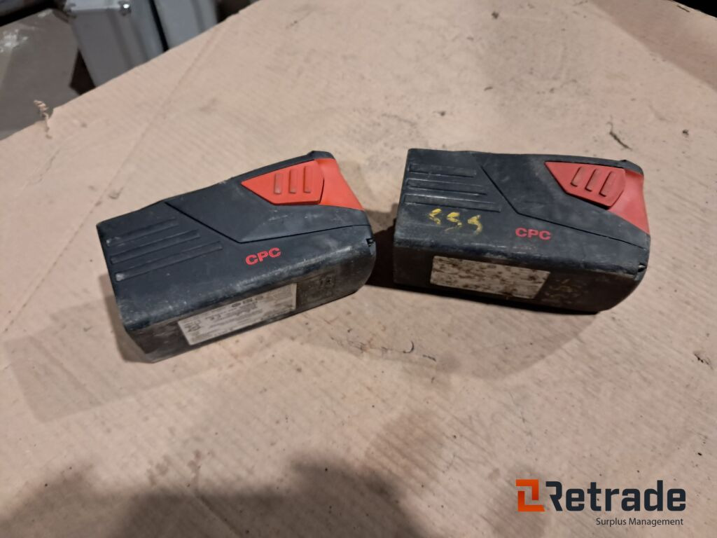 2 stk Hilti Batterier 36 volt - Bouwmaterieel: afbeelding 2 2 stk Hilti Batterier 36 volt - Bouwmaterieel: afbeelding 2