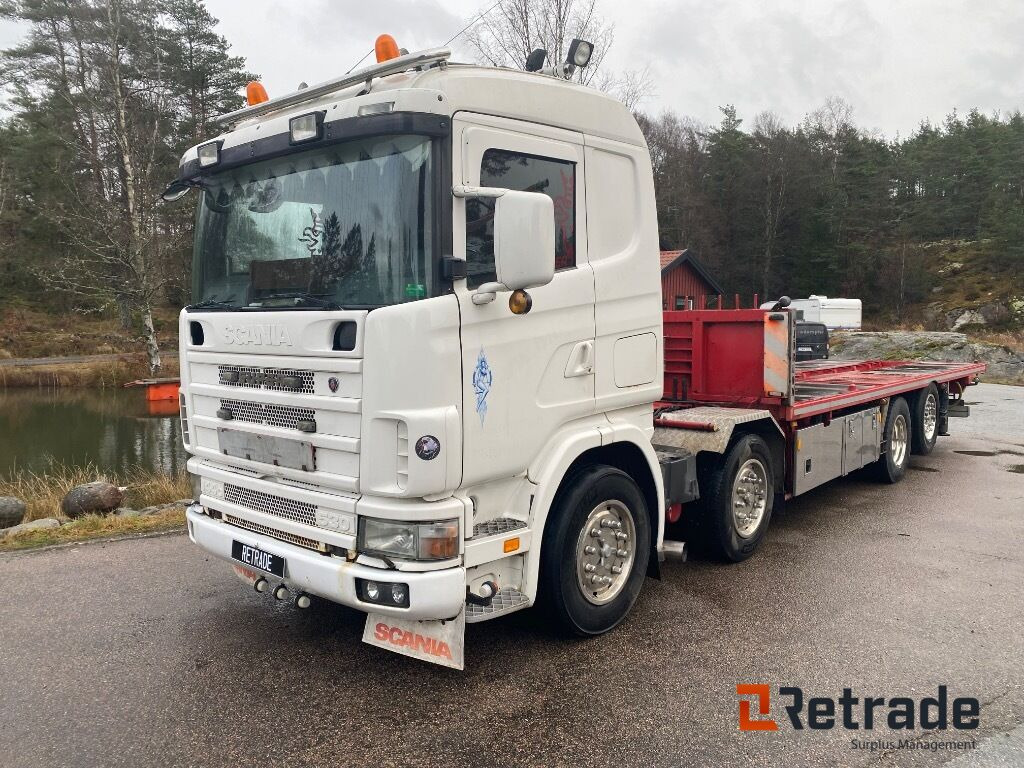 Chassi/Bodbil Scania 144G 530 V8 utan kran - Vrachtwagen met open laadbak: afbeelding 1 Chassi/Bodbil Scania 144G 530 V8 utan kran - Vrachtwagen met open laadbak: afbeelding 1
