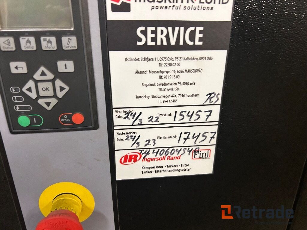 2015 Luft kompressor IR Ingersoll Rand IRN18K-CC-HV og 2012 Luftørker D24 0IN-A - Industriële machine: afbeelding 5 2015 Luft kompressor IR Ingersoll Rand IRN18K-CC-HV og 2012 Luftørker D24 0IN-A - Industriële machine: afbeelding 5