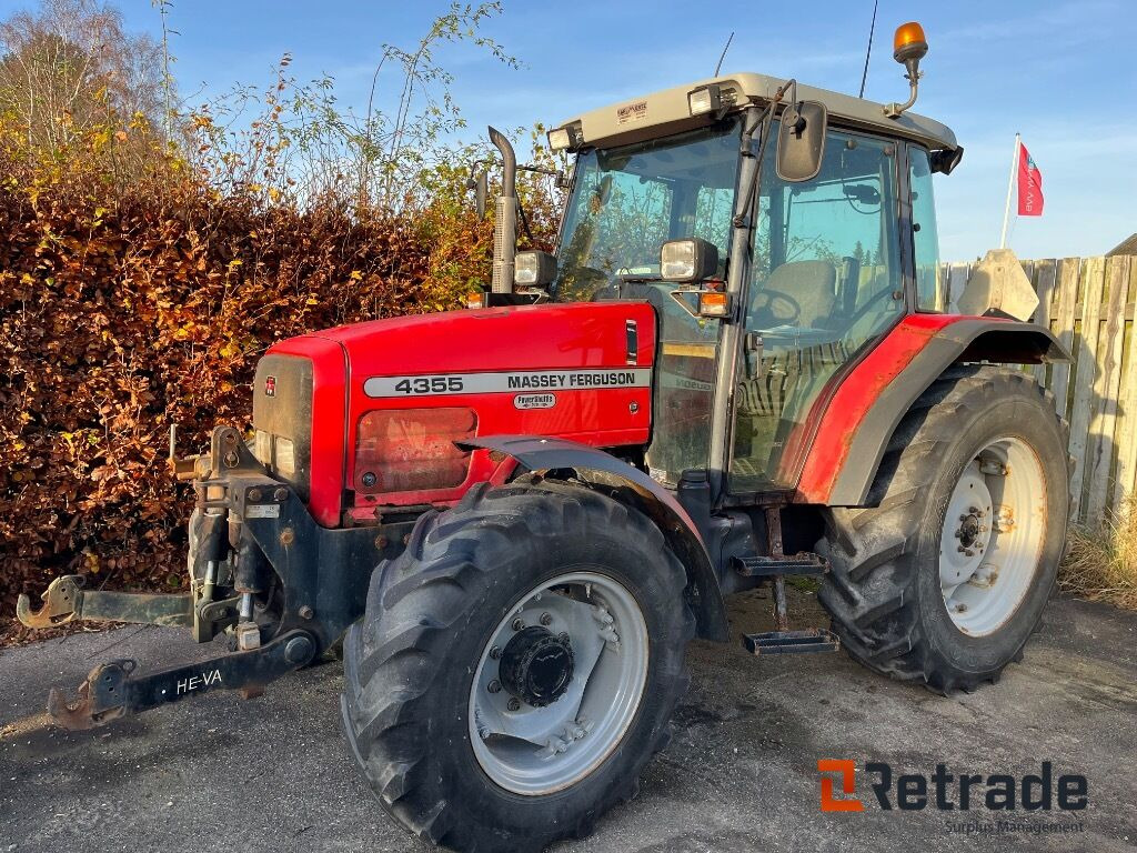 MASSEY FERGUSON MF 4355 4WD med HEVA frontlift. - Tractor: afbeelding 1 MASSEY FERGUSON MF 4355 4WD med HEVA frontlift. - Tractor: afbeelding 1