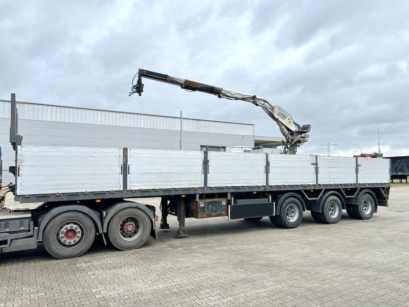 Pacton T3-003 Brick Trailer - Kennis 16000-R Crane - Vlakke/ Open oplegger: afbeelding 1 Pacton T3-003 Brick Trailer - Kennis 16000-R Crane - Vlakke/ Open oplegger: afbeelding 1