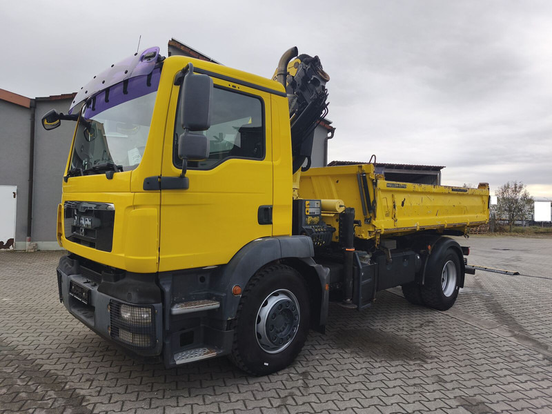 MAN TGM 18.290 4x2 BB Meiller Palfinger PK 14002EH D 14,5 m - Kipper vrachtwagen, Kraanwagen: afbeelding 3 MAN TGM 18.290 4x2 BB Meiller Palfinger PK 14002EH D 14,5 m - Kipper vrachtwagen, Kraanwagen: afbeelding 3