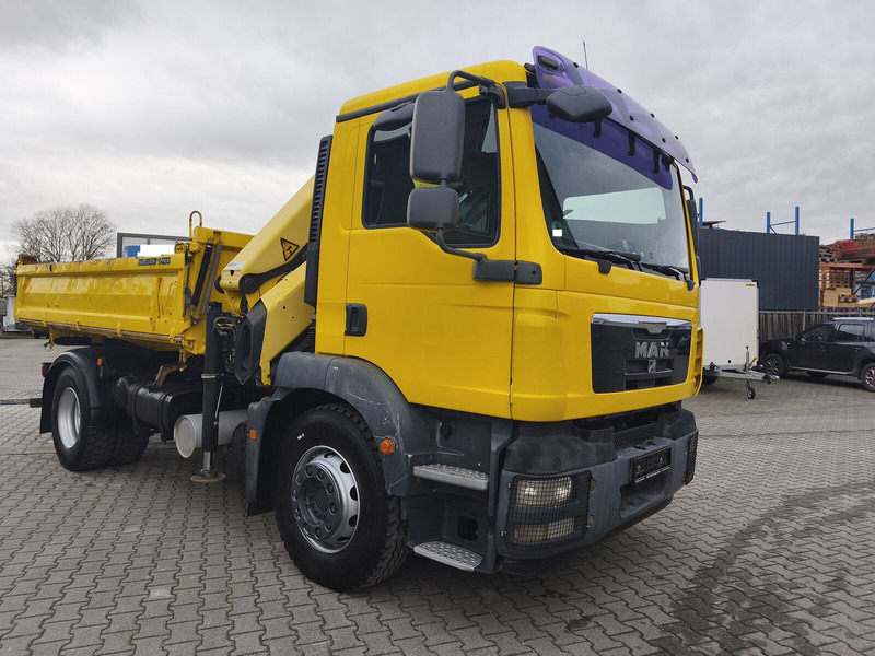 MAN TGM 18.290 4x2 BB Meiller Palfinger PK 14002EH D 14,5 m - Kipper vrachtwagen, Kraanwagen: afbeelding 4 MAN TGM 18.290 4x2 BB Meiller Palfinger PK 14002EH D 14,5 m - Kipper vrachtwagen, Kraanwagen: afbeelding 4