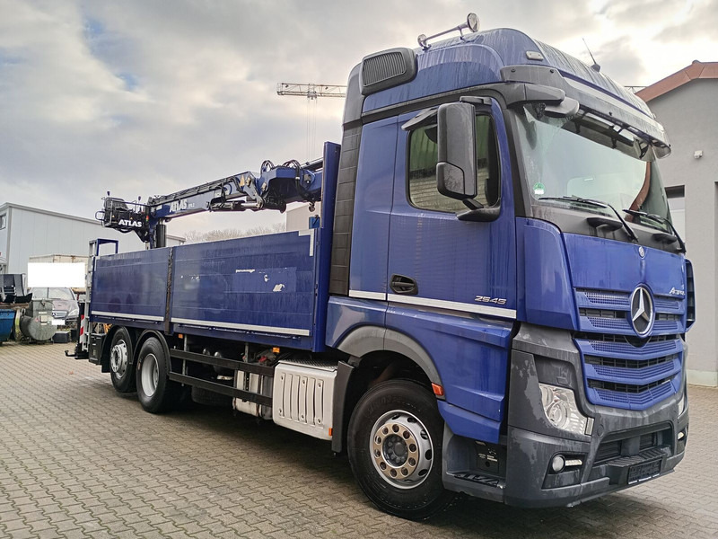 Mercedes-Benz 2545 mit Kran 6X2 Euro6 Atlas 170.2 10,8m Kran - Vrachtwagen met open laadbak, Kraanwagen: afbeelding 1 Mercedes-Benz 2545 mit Kran 6X2 Euro6 Atlas 170.2 10,8m Kran - Vrachtwagen met open laadbak, Kraanwagen: afbeelding 1