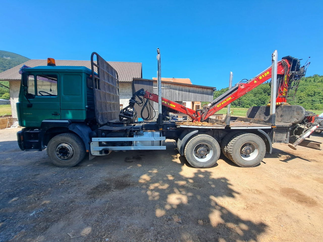 MAN 33.464 6x4 forest truck - Complete Spring - Epsilon E128 + scissors - Houttransport: afbeelding 3 MAN 33.464 6x4 forest truck - Complete Spring - Epsilon E128 + scissors - Houttransport: afbeelding 3