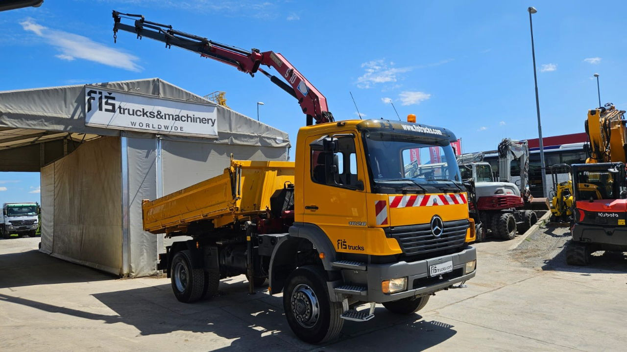 Mercedes-Benz Atego 1828 AK meiller tipper 4x4 - crane 9.5M - remote control - Kipper vrachtwagen: afbeelding 2 Mercedes-Benz Atego 1828 AK meiller tipper 4x4 - crane 9.5M - remote control - Kipper vrachtwagen: afbeelding 2