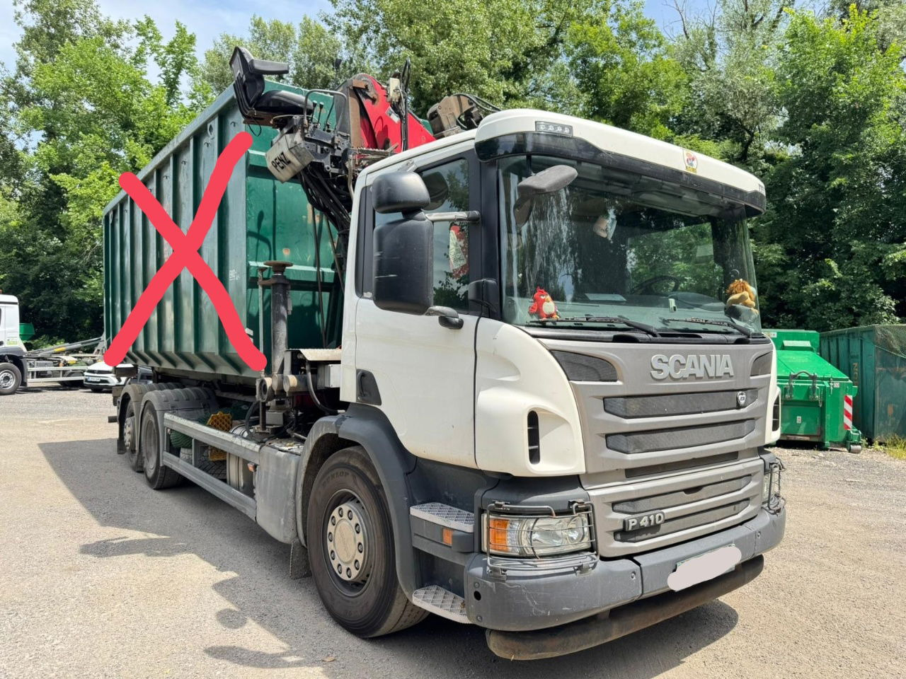 Scania P 410 6x2 penz crane 12Z + abroll multilift + scissors - steering axle - Containertransporter/ Wissellaadbak vrachtwagen: afbeelding 5 Scania P 410 6x2 penz crane 12Z + abroll multilift + scissors - steering axle - Containertransporter/ Wissellaadbak vrachtwagen: afbeelding 5