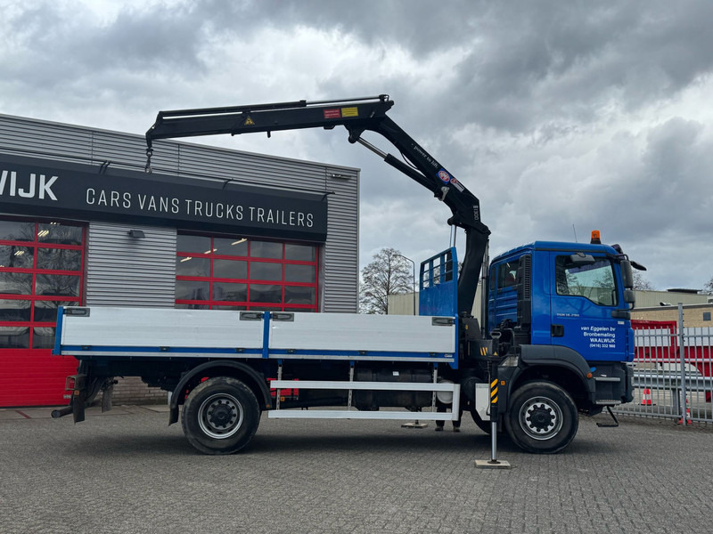 MAN TGM 18-290 4x4 Kraan met Open laadbak HMF Kraan 13 T - Kraanwagen: afbeelding 2 MAN TGM 18-290 4x4 Kraan met Open laadbak HMF Kraan 13 T - Kraanwagen: afbeelding 2