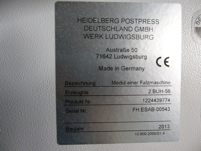Heidelberg Stahlfolder PFH-82 pallet feeder with SSP-82 slitter shaft station - Vouwmachine: afbeelding 5 Heidelberg Stahlfolder PFH-82 pallet feeder with SSP-82 slitter shaft station - Vouwmachine: afbeelding 5