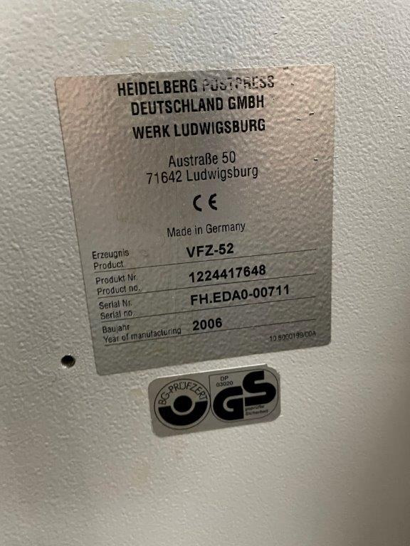 Heidelberg steel VFZ-52 H four-part folding unit - Vouwmachine: afbeelding 3 Heidelberg steel VFZ-52 H four-part folding unit - Vouwmachine: afbeelding 3
