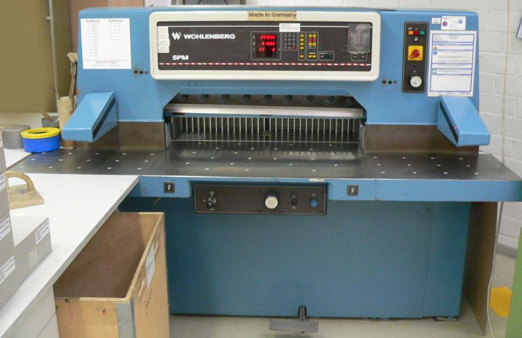 High-speed cutter Wohlenberg WP 92 SPM - Papiersnijmachine: afbeelding 1 High-speed cutter Wohlenberg WP 92 SPM - Papiersnijmachine: afbeelding 1