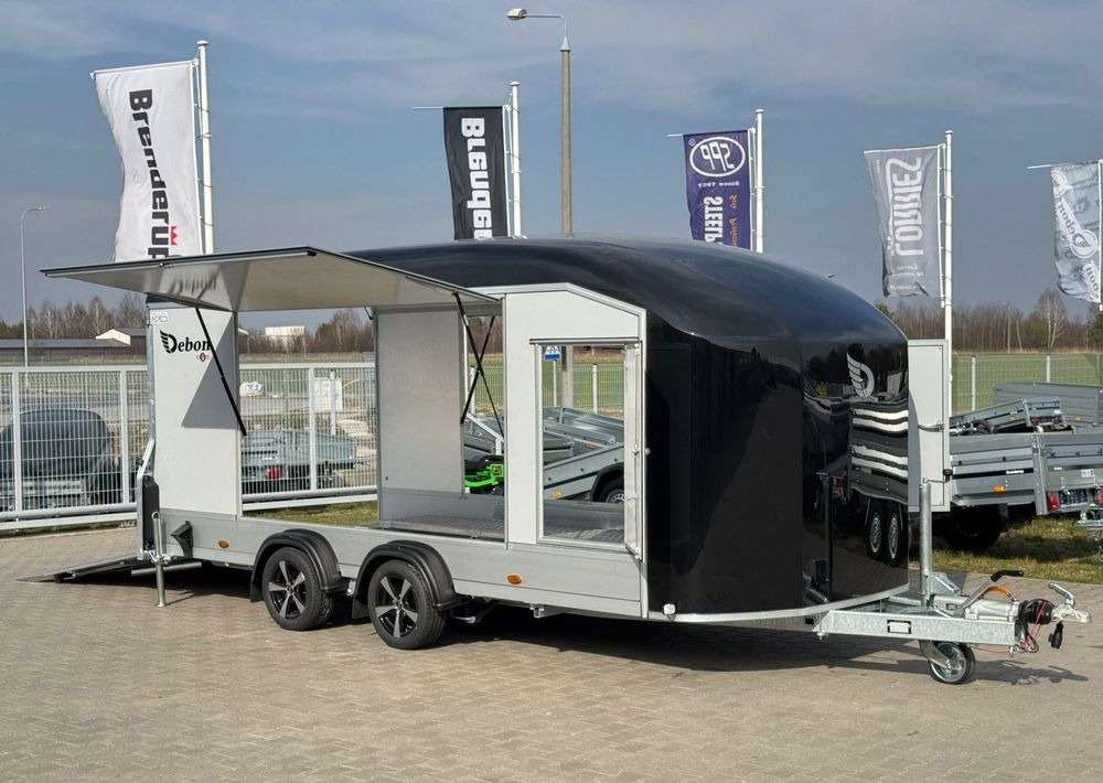 DEBON C1000 - kryta laweta | 490 x 202 cm / 3500kg / felgi ALU / wciągarka elektryczna - Autotransport aanhangwagen: afbeelding 1 DEBON C1000 - kryta laweta | 490 x 202 cm / 3500kg / felgi ALU / wciągarka elektryczna - Autotransport aanhangwagen: afbeelding 1