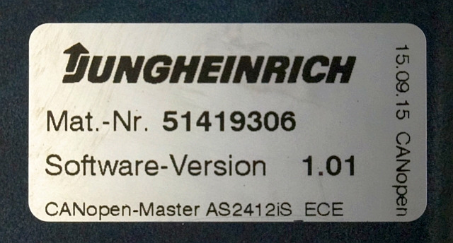 Jungheinrich 51226801 | Rij/hef/stuur regeling drive/lift/steering controller A - ECU voor Intern transport: afbeelding 3 Jungheinrich 51226801 | Rij/hef/stuur regeling drive/lift/steering controller A - ECU voor Intern transport: afbeelding 3