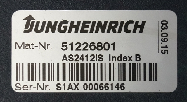 Jungheinrich 51226801 | Rij/hef/stuur regeling drive/lift/steering controller A - ECU voor Intern transport: afbeelding 2 Jungheinrich 51226801 | Rij/hef/stuur regeling drive/lift/steering controller A - ECU voor Intern transport: afbeelding 2