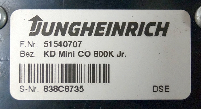 Jungheinrich 51540707 | Display KD mini Co 800K Jr. sn. 838C8735 - Instrumentenpaneel voor Intern transport: afbeelding 3 Jungheinrich 51540707 | Display KD mini Co 800K Jr. sn. 838C8735 - Instrumentenpaneel voor Intern transport: afbeelding 3