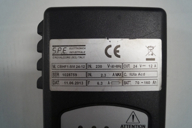 SPE unknown | battery charger 24V12A type CBHF1-SM24-12 IUIA Acd battery 70-160A battery charger 24V12A type CBHF1-SM24-12 IUIA Acd battery 70-160Ah - Batterij voor Intern transport: afbeelding 2 SPE unknown | battery charger 24V12A type CBHF1-SM24-12 IUIA Acd battery 70-160A battery charger 24V12A type CBHF1-SM24-12 IUIA Acd battery 70-160Ah - Batterij voor Intern transport: afbeelding 2