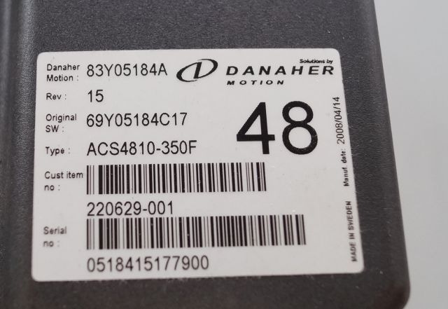 Toyota/BT 220629-001 | Danaher motion AC Superdrive motor controller 83Y05184A A Danaher motion AC Superdrive motor controller 83Y05184A ACS4810-350F Rev 15 sn. 0518415177900 - ECU voor Intern transport: afbeelding 2 Toyota/BT 220629-001 | Danaher motion AC Superdrive motor controller 83Y05184A A Danaher motion AC Superdrive motor controller 83Y05184A ACS4810-350F Rev 15 sn. 0518415177900 - ECU voor Intern transport: afbeelding 2