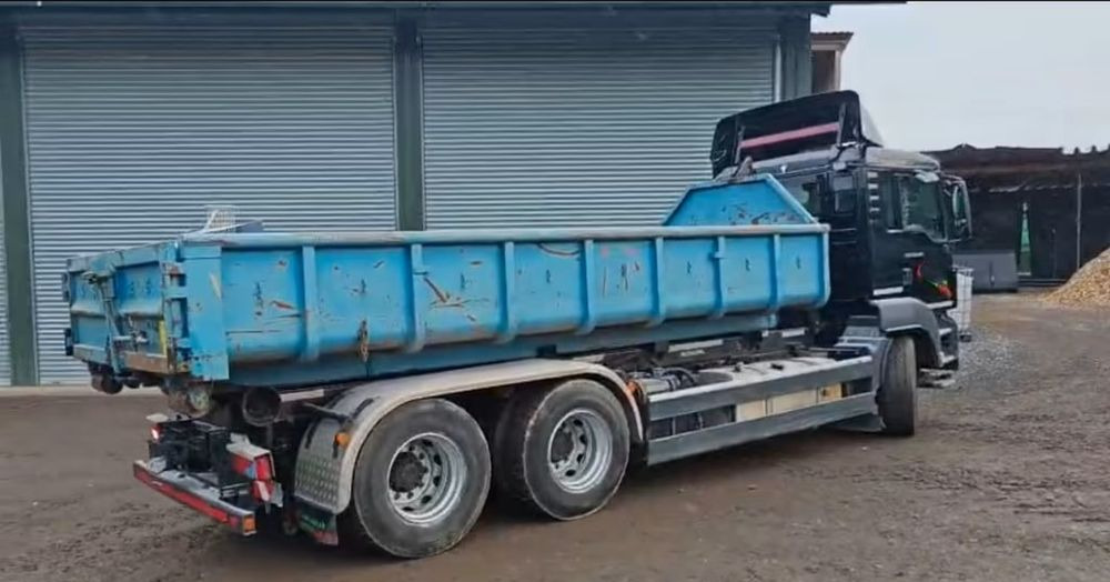 MAN TGS 26.440 6x4 – Meiller z systemem HDS (roll-off) + Kontener + Przyczepa – Euro 5 - Haakarmsysteem vrachtwagen: afbeelding 4 MAN TGS 26.440 6x4 – Meiller z systemem HDS (roll-off) + Kontener + Przyczepa – Euro 5 - Haakarmsysteem vrachtwagen: afbeelding 4