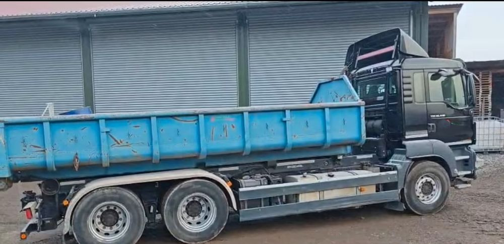 MAN TGS 26.440 6x4 – Meiller z systemem HDS (roll-off) + Kontener + Przyczepa – Euro 5 - Haakarmsysteem vrachtwagen: afbeelding 5 MAN TGS 26.440 6x4 – Meiller z systemem HDS (roll-off) + Kontener + Przyczepa – Euro 5 - Haakarmsysteem vrachtwagen: afbeelding 5