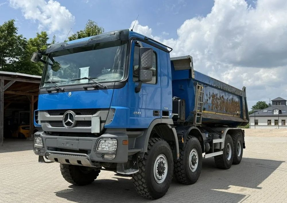 Kipper vrachtwagen Mercedes-Benz Actros 4141AK 8x8 | Wywrotka Meiller | TELLIGENT z sprzęgłem system stabilizacji jazdy | Euro 5: afbeelding 1