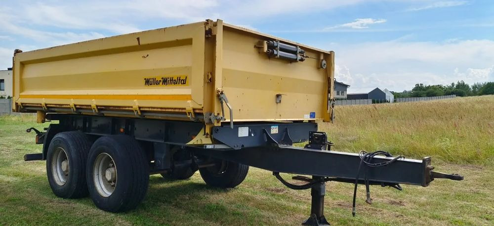 Miller Przyczepa Tandem R180 | Kipper Wywrotka trójstronna | Bordmatik- Manual | Zawieszenie pneumatyczne | Oś podnoszona|Stan idealny | - Kipper aanhangwagen: afbeelding 1 Miller Przyczepa Tandem R180 | Kipper Wywrotka trójstronna | Bordmatik- Manual | Zawieszenie pneumatyczne | Oś podnoszona|Stan idealny | - Kipper aanhangwagen: afbeelding 1