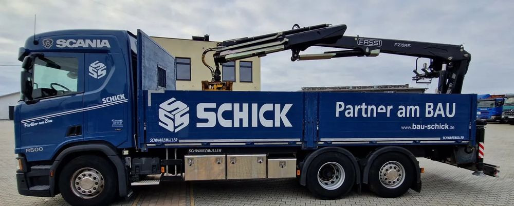 Scania Scania/ R 500/ 6x2 /Fassi F 215 AS - Vrachtwagen met open laadbak, Kraanwagen: afbeelding 3 Scania Scania/ R 500/ 6x2 /Fassi F 215 AS - Vrachtwagen met open laadbak, Kraanwagen: afbeelding 3