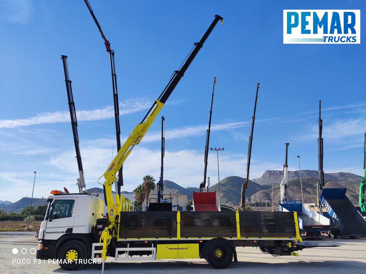 Kraanwagen SCANIA P 250 GRUA CAJA FIJA: afbeelding 16