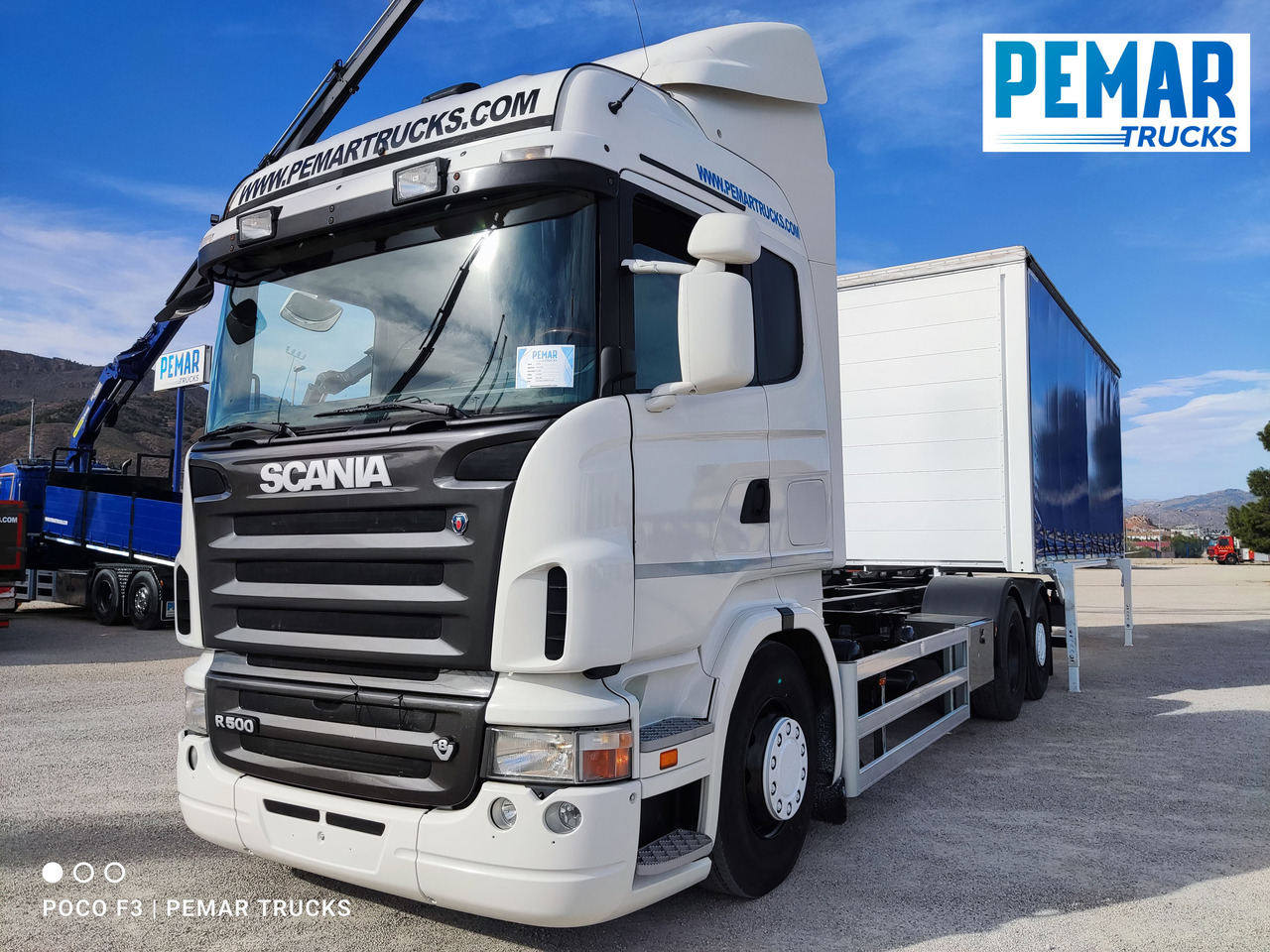Containertransporter/ Wissellaadbak vrachtwagen SCANIA R 500 6X2 TAUTLINER CAJA INTERCAMBIABLE: afbeelding 34