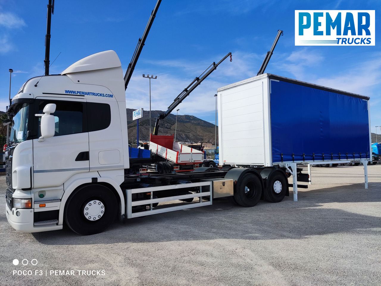 Containertransporter/ Wissellaadbak vrachtwagen SCANIA R 500 6X2 TAUTLINER CAJA INTERCAMBIABLE: afbeelding 35