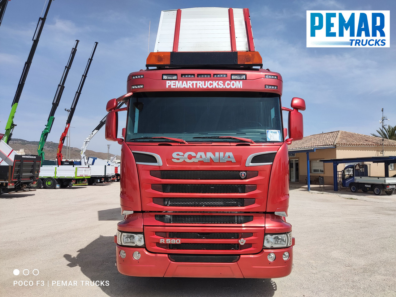 Kipper vrachtwagen SCANIA R 580 6X2 BASCULANTE RETARDER EURO 6: afbeelding 15