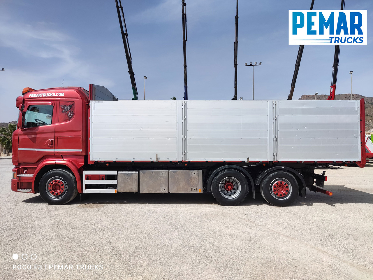 Kipper vrachtwagen SCANIA R 580 6X2 BASCULANTE RETARDER EURO 6: afbeelding 9