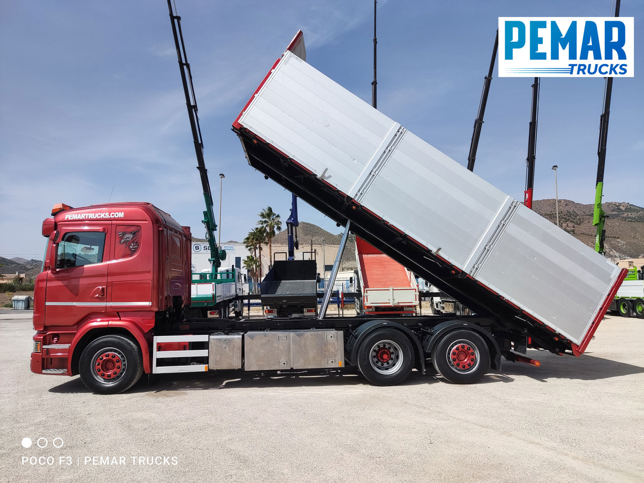 Kipper vrachtwagen SCANIA R 580 6X2 BASCULANTE RETARDER EURO 6: afbeelding 21