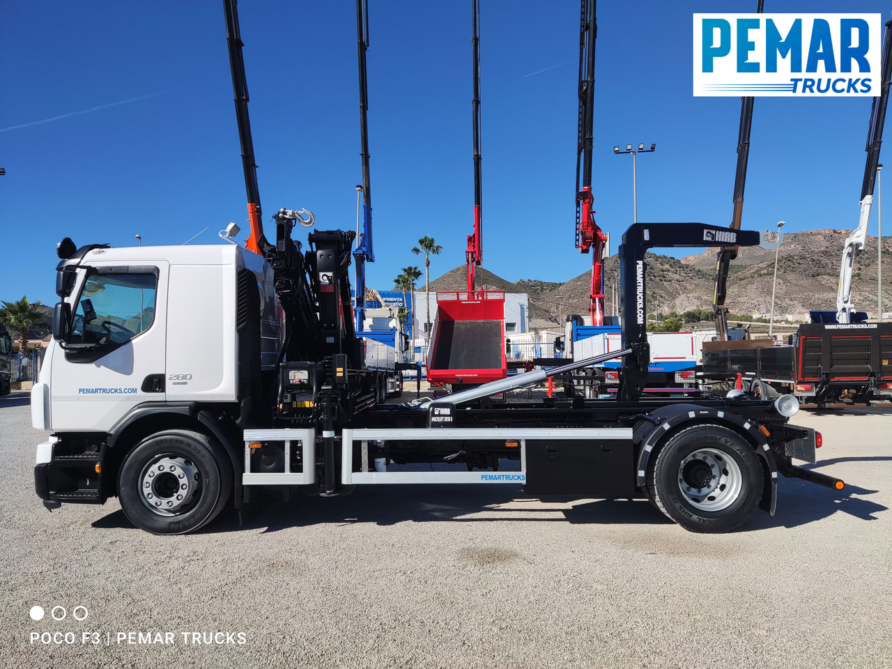 Kipper vrachtwagen, Kraanwagen VOLVO FE 280 GRUA MULTILIFT 18T EURO 6: afbeelding 22