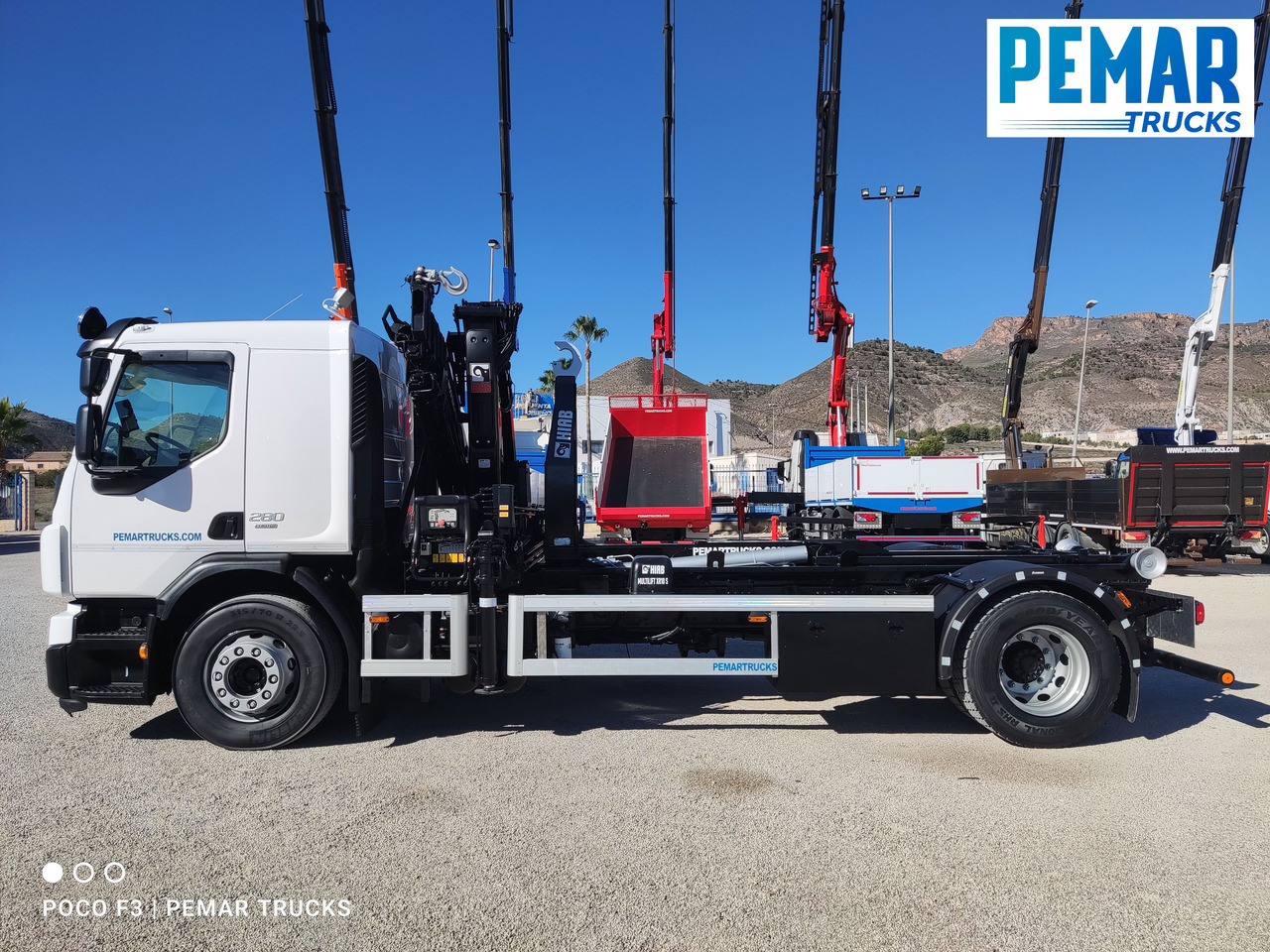 Kipper vrachtwagen, Kraanwagen VOLVO FE 280 GRUA MULTILIFT 18T EURO 6: afbeelding 18