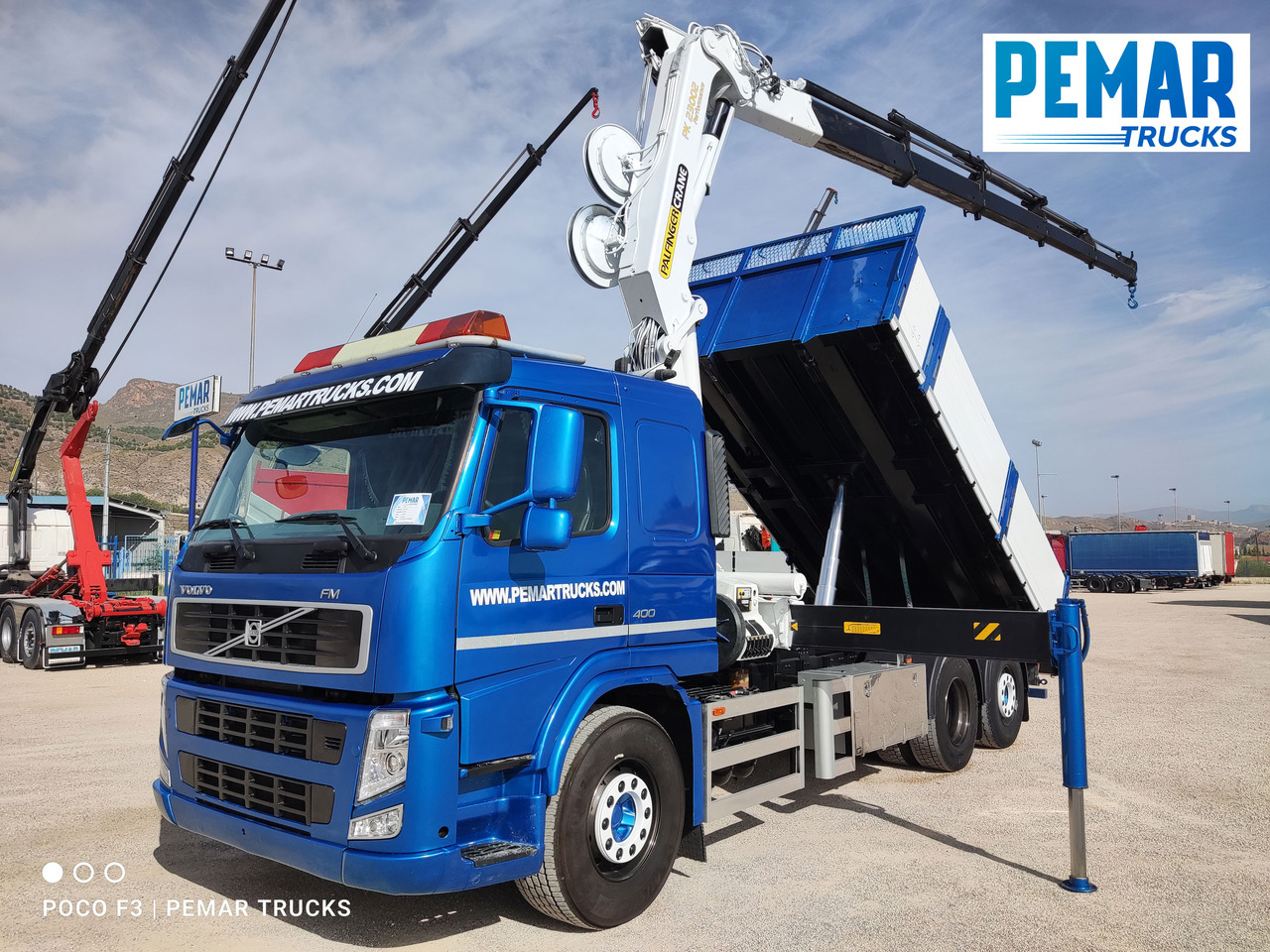 VOLVO FM 400 6X2 GRUA PALFINGER PK 23002 BASCULANTE - Kipper vrachtwagen, Kraanwagen: afbeelding 1 VOLVO FM 400 6X2 GRUA PALFINGER PK 23002 BASCULANTE - Kipper vrachtwagen, Kraanwagen: afbeelding 1