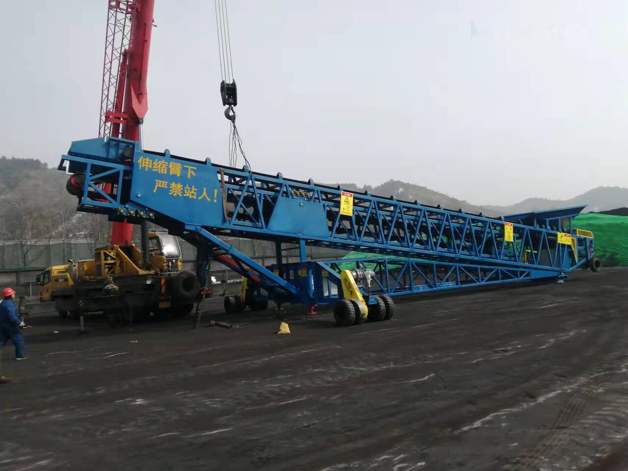 Kinglink Mobile Port Ship Loader | Telescopic Radial Stacker - Lopende band: afbeelding 1 Kinglink Mobile Port Ship Loader | Telescopic Radial Stacker - Lopende band: afbeelding 1