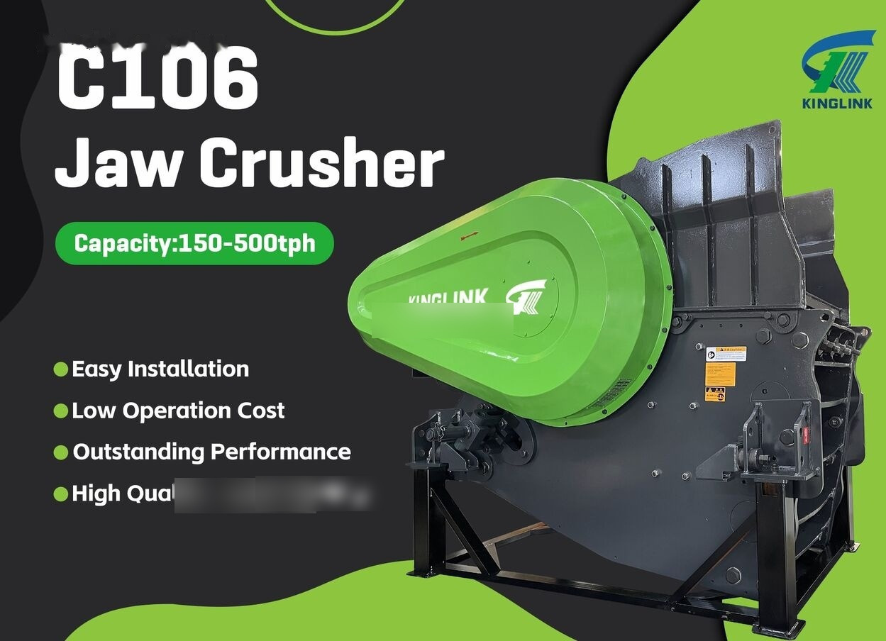 Kinglink NEW C106 Hydraulic Jaw Crusher for Hard stone - Kaakbreker: afbeelding 1 Kinglink NEW C106 Hydraulic Jaw Crusher for Hard stone - Kaakbreker: afbeelding 1