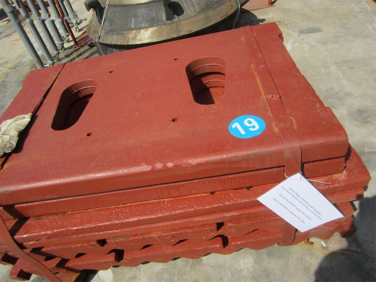 Movable and Fixed Jaw Plates for PE2436 Jaw Crusher - Onderdelen voor Kaakbreker: afbeelding 1 Movable and Fixed Jaw Plates for PE2436 Jaw Crusher - Onderdelen voor Kaakbreker: afbeelding 1