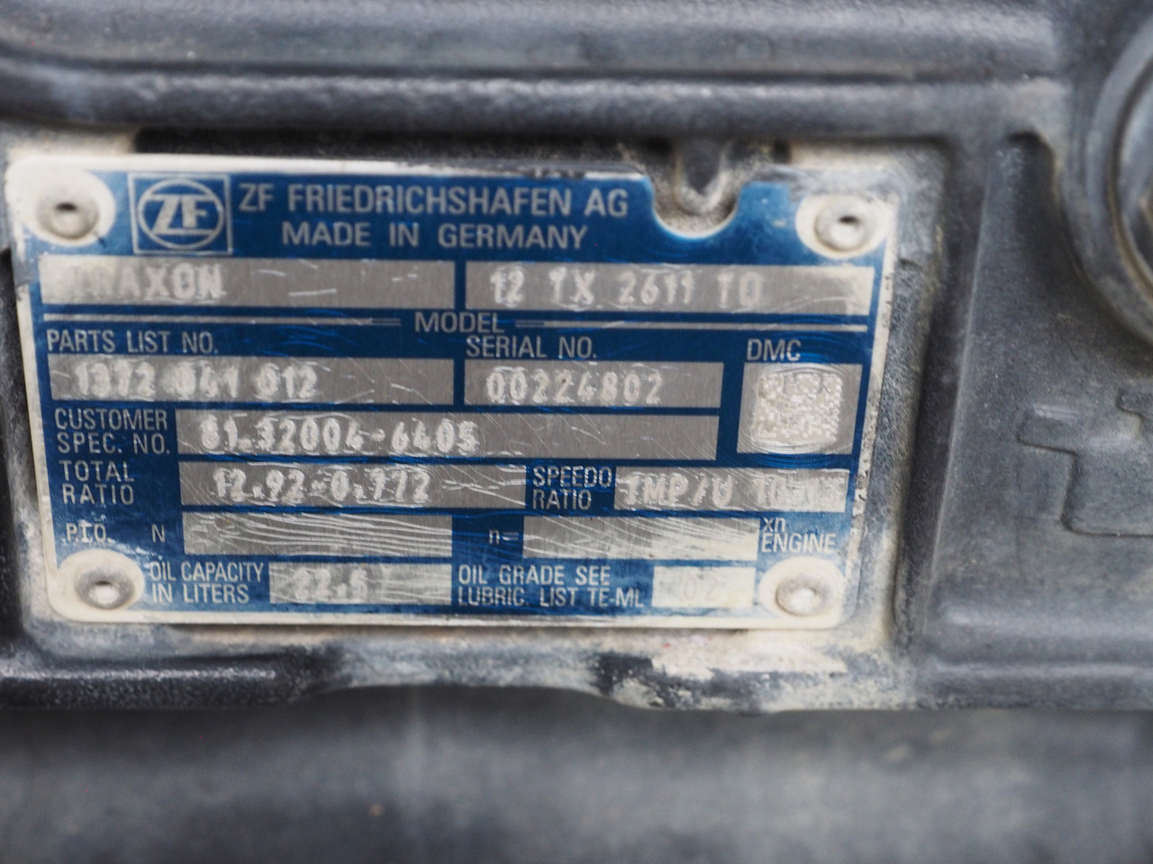 ZF MAN Traxon Getriebe / gearbox 12TX2611 TO - Versnellingsbak voor Vrachtwagen: afbeelding 2 ZF MAN Traxon Getriebe / gearbox 12TX2611 TO - Versnellingsbak voor Vrachtwagen: afbeelding 2