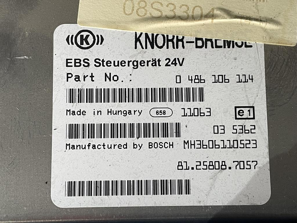 KNORR-BREMSE EBS FOR MAN - 81.25808.7057 - ECU voor Vrachtwagen: afbeelding 3 KNORR-BREMSE EBS FOR MAN - 81.25808.7057 - ECU voor Vrachtwagen: afbeelding 3