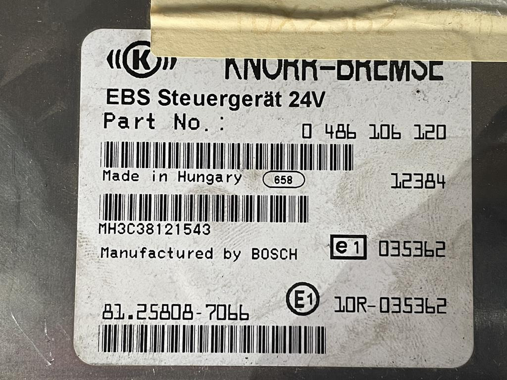 KNORR-BREMSE MAN EBS - 81.25808-7066 - ECU voor Vrachtwagen: afbeelding 3 KNORR-BREMSE MAN EBS - 81.25808-7066 - ECU voor Vrachtwagen: afbeelding 3