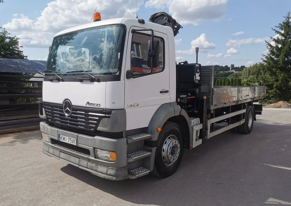 Vrachtwagen met open laadbak, Kraanwagen Mercedes-Benz Atego 1823 żuraw HDS Atlas 105.2 koła 315/80R22,5: afbeelding 22