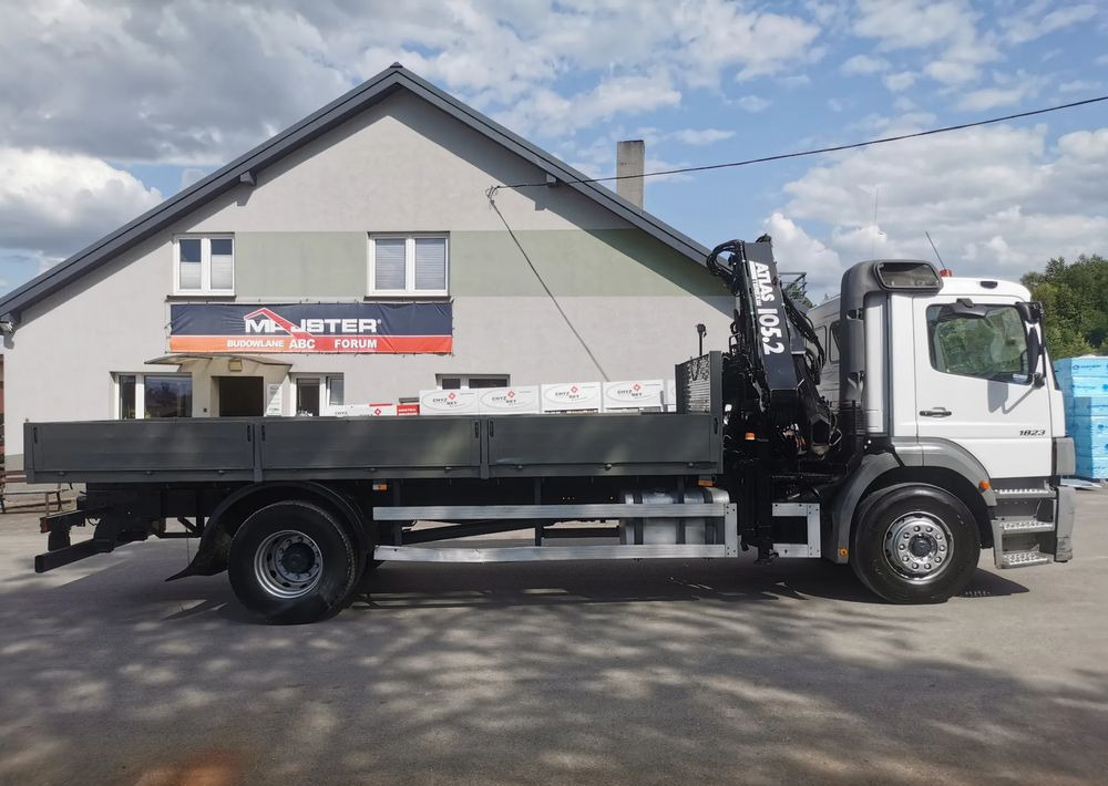 Vrachtwagen met open laadbak, Kraanwagen Mercedes-Benz Atego 1823 żuraw HDS Atlas 105.2 koła 315/80R22,5: afbeelding 20