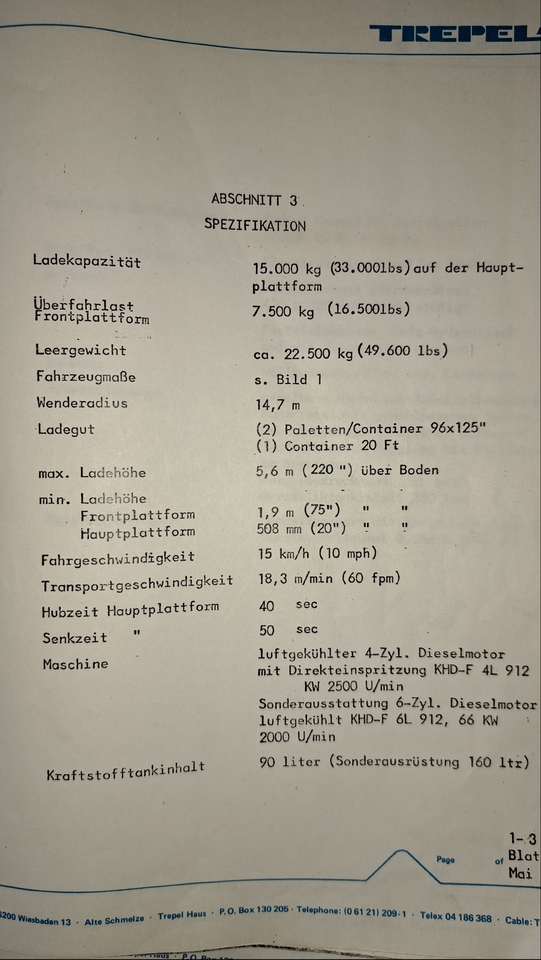Trepel PCL2155SP - Ground support equipment: afbeelding 5 Trepel PCL2155SP - Ground support equipment: afbeelding 5