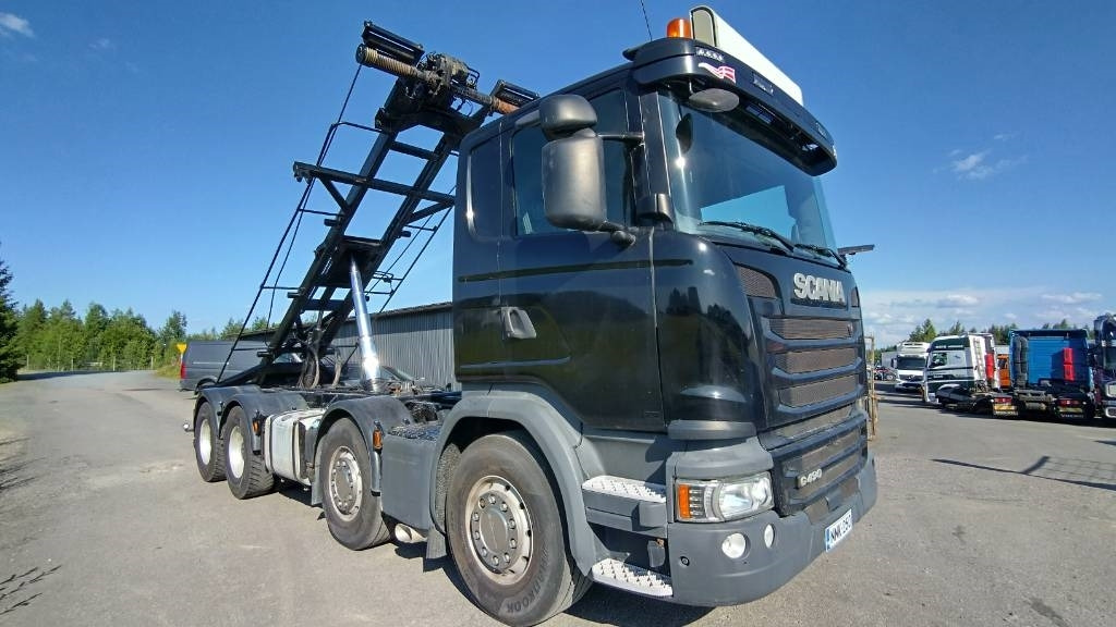 Scania R490 8x4 multilift vaijerilaite,napaperät - Portaalarmsysteem vrachtwagen: afbeelding 1 Scania R490 8x4 multilift vaijerilaite,napaperät - Portaalarmsysteem vrachtwagen: afbeelding 1