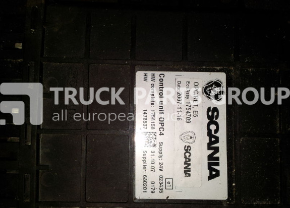SCANIA , E5 OPC4 ET1, ECU, GMS, control unit, 1754709, 1758158, 14785 control unit - ECU voor Vrachtwagen: afbeelding 1 SCANIA , E5 OPC4 ET1, ECU, GMS, control unit, 1754709, 1758158, 14785 control unit - ECU voor Vrachtwagen: afbeelding 1