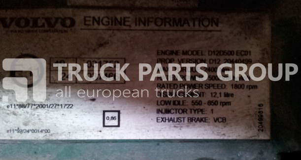 VOLVO FH12 D12D engine control unit, ECU, EDC, D control unit - ECU voor Vrachtwagen: afbeelding 1 VOLVO FH12 D12D engine control unit, ECU, EDC, D control unit - ECU voor Vrachtwagen: afbeelding 1