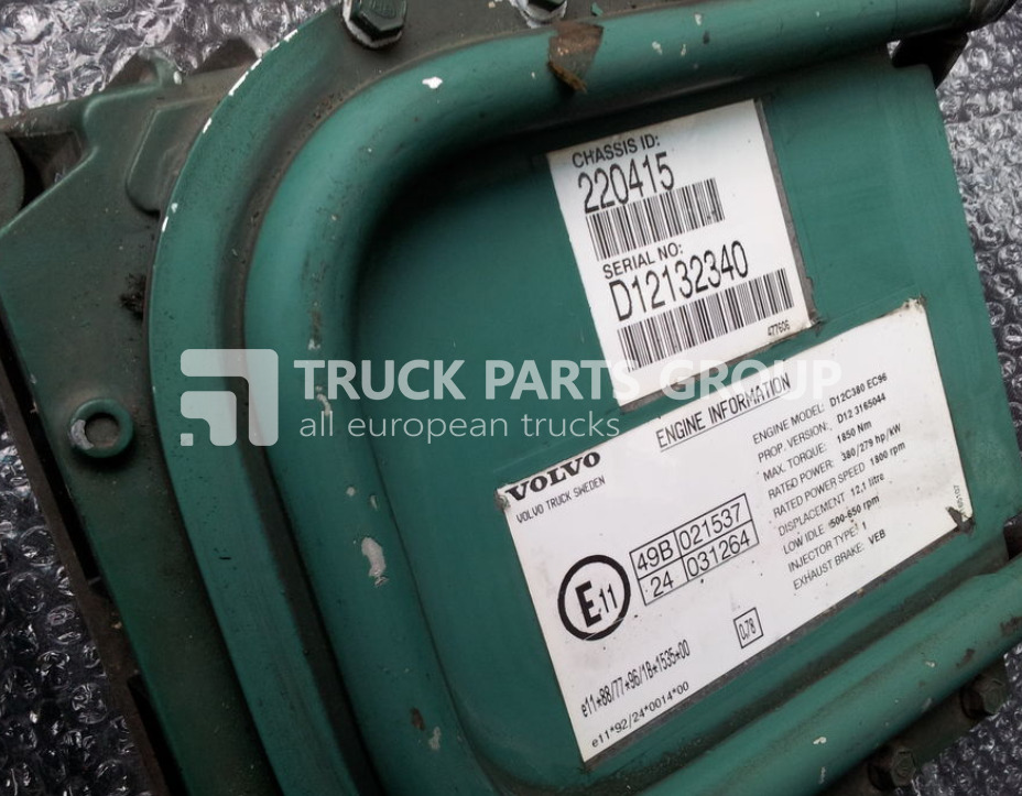 VOLVO FH12, FM12, EURO 3 emission engine control unit, D12C 380 HP, D1 control unit - ECU voor Vrachtwagen: afbeelding 4 VOLVO FH12, FM12, EURO 3 emission engine control unit, D12C 380 HP, D1 control unit - ECU voor Vrachtwagen: afbeelding 4